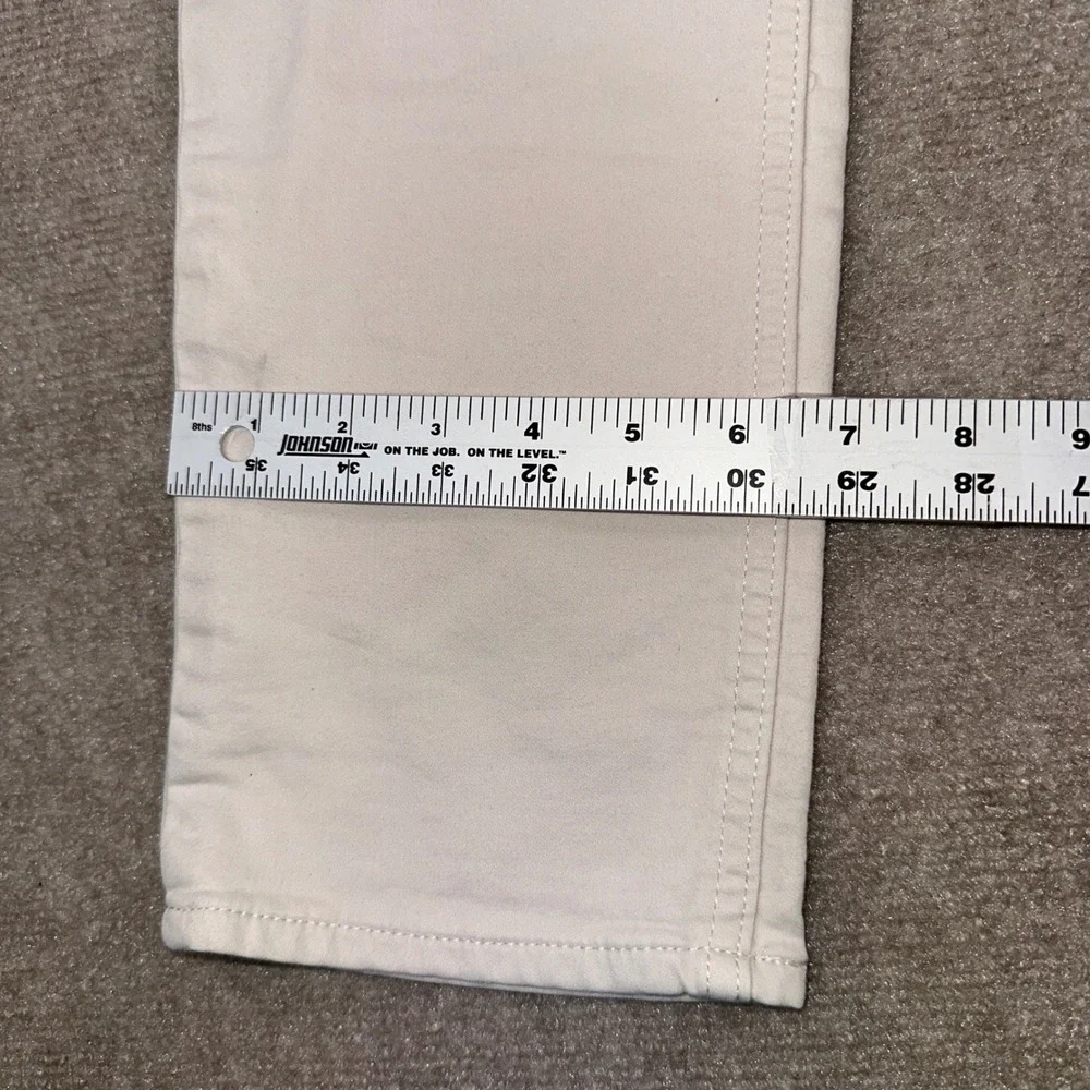 Banana Republic Traveler Slim Fit Pants Mens 31x30 Cream Off White 5-Pocket